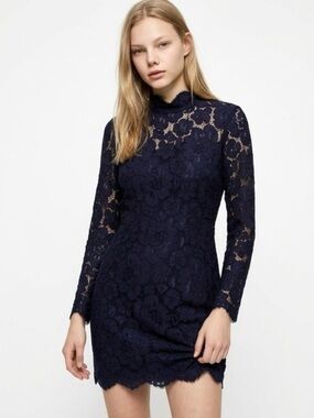 Betsey Johnson Long Sleeve Lace Dress